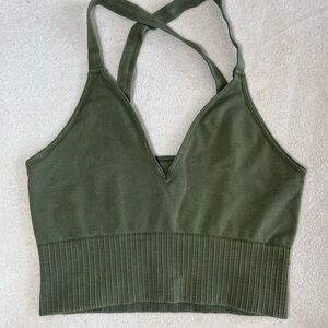 Olive Green Women's Free People Tank Top